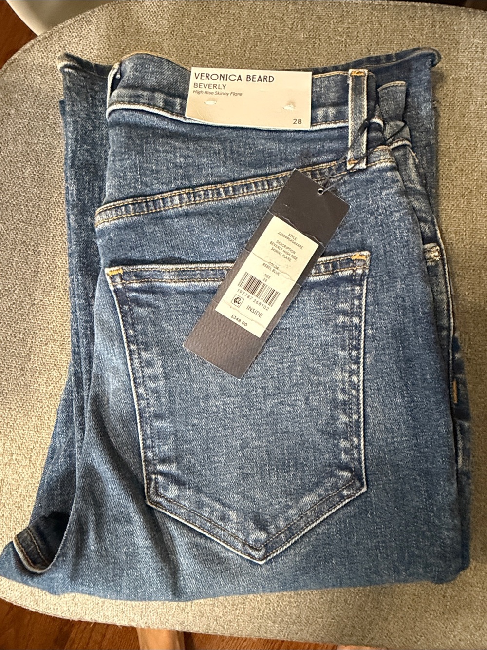 Veronica Beard Beverly High-Rise Flare Jeans - Rebel Blue